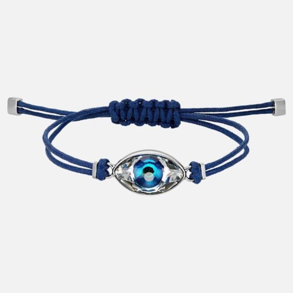 Swarovski "Power Collection" Cord Bracelet with "Evil Eye" Symbol